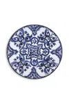 Dolce & Gabbana Majolica-print Linen Tablecloth In Blue