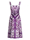 Dolce & Gabbana Majolica-print Midi Dress