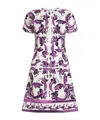 Dolce & Gabbana Short Dress Fitted Waist Floral Pattern