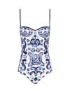 Dolce & Gabbana Majolica Print One-piece