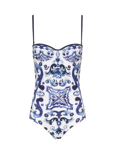 Dolce & Gabbana Majolica Print One-piece