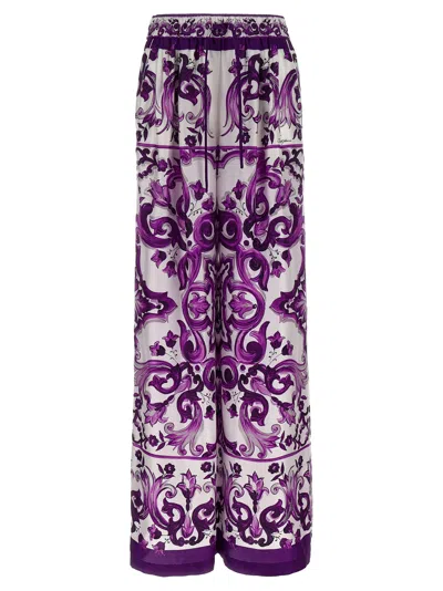 DOLCE & GABBANA DOLCE & GABBANA MAJOLICA PRINT PANTS