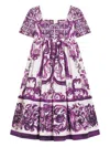 Dolce & Gabbana Majolica-print Poplin Dress