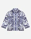 Dolce & Gabbana Majolica-print Poplin Shirt In マルチカラー