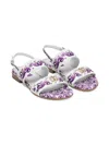 Dolce & Gabbana Majolica-print Sandals In White