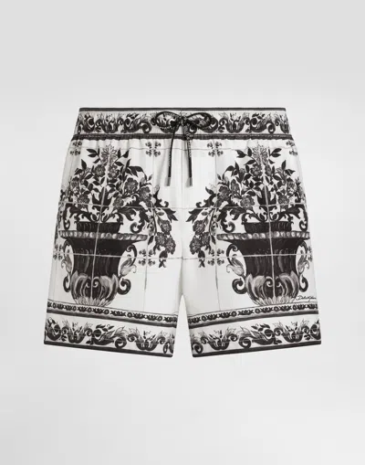 Dolce & Gabbana マヨリカプリント キュロットパンツ フューシャ Dolce & Gabbana マジョリカプリント ショートパンツ | グリーン
