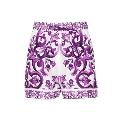 Dolce & Gabbana Majolica Print Shorts