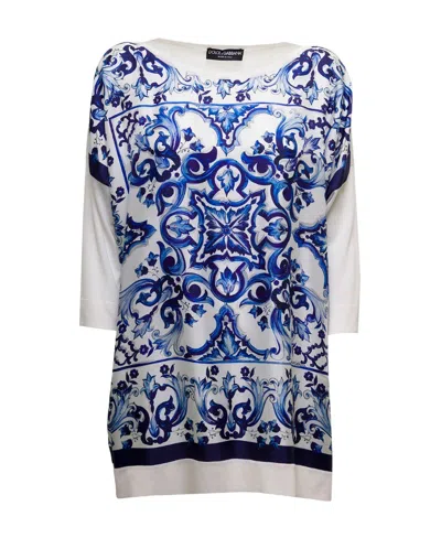DOLCE & GABBANA DOLCE  GABBANA MAJOLICA-PRINTED SHIRT