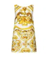 Dolce & Gabbana Majolica-print Silk Minidress In Multicolor