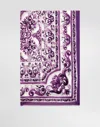 Dolce & Gabbana Majolica-print Silk Stole In Multi