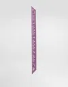 Dolce & Gabbana Majolica-print Silk Twill Bandeau In Purple