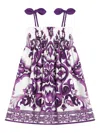 Dolce & Gabbana Majolica-print Sleeveless Poplin Dress