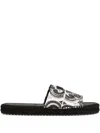 Dolce & Gabbana Shell-print Canvas Espadrille Sandal