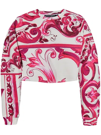 DOLCE & GABBANA MAJOLICA-PRINT SWEATSHIRT