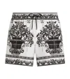 Dolce & Gabbana Majolica Print Swim Shorts In Multi