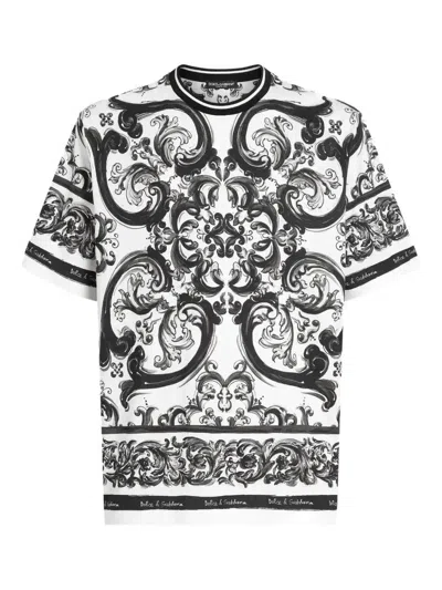 DOLCE & GABBANA MAJOLICA-PRINT T-SHIRT