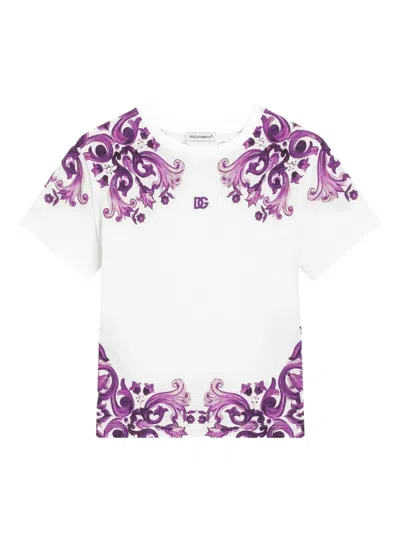 DOLCE & GABBANA MAJOLICA-PRINT T-SHIRT