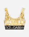 Dolce & Gabbana Majolica-print Cropped Tank Top In Print