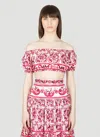 DOLCE & GABBANA MAJOLICA PRINT TOP