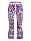 Dolce & Gabbana Majolica-print Trousers In Purple