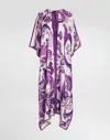 Dolce & Gabbana Majolica-print Dress In Purple