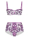 Dolce & Gabbana Majolica Print Bikini
