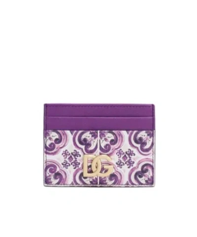 Dolce & Gabbana Dolce  Gabbana Majolica-printed Card Holder