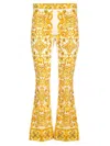 DOLCE & GABBANA DOLCE & GABBANA MAJOLICA PRINTED FLARED PANTS