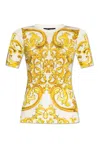 DOLCE & GABBANA DOLCE & GABBANA MAJOLICA PRINTED KNITTED TOP