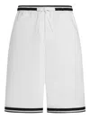 Dolce & Gabbana Majolica-print Shorts In White
