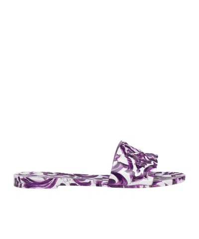 Dolce & Gabbana Maiolica-print Slides