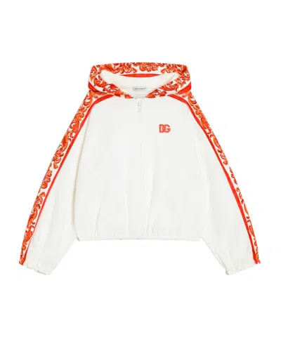 Dolce & Gabbana Hoodie Mit Majolica-print In White