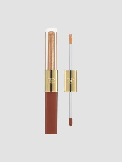 Dolce & Gabbana Make It Double High-shine Lip Gloss In Brown