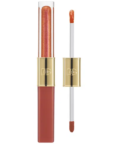 Dolce & Gabbana Make It Double Lip Gloss, 0.06 Oz. In Brown