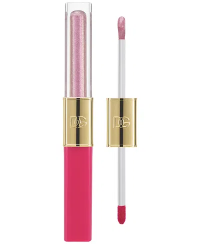 Dolce & Gabbana Make It Double Lip Gloss, 0.06 Oz. In Pink