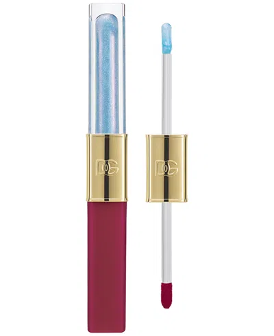 Dolce & Gabbana Make It Double Lip Gloss, 0.06 Oz. In Burgundy