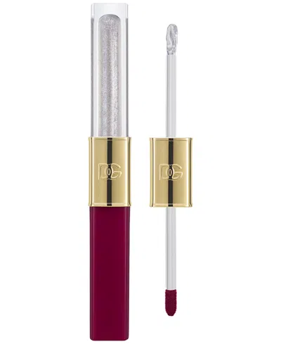 Dolce & Gabbana Make It Double Lip Gloss, 0.06 Oz. In Burgundy