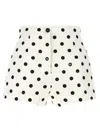 Dolce & Gabbana Polka-dot High-rise Cotton-blend Shorts