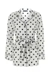 Dolce & Gabbana Polka-dot Long-sleeved Pajama Shirt