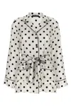 Dolce & Gabbana Polka-dot Long-sleeved Pajama Shirt