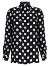 Dolce & Gabbana Polka Dot Pointed Collar Long Sleeve Shirt