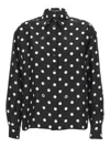 Dolce & Gabbana Shirt With Polka-dot Print In White