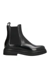 Dolce & Gabbana Man Ankle Boots Black Size 12 Leather In Black