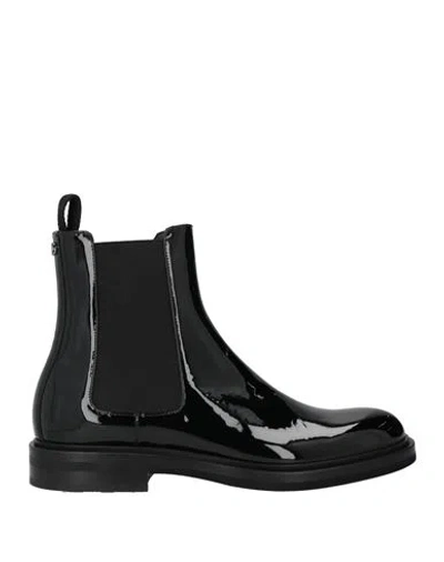 Dolce & Gabbana Man Ankle Boots Black Size 9 Calfskin