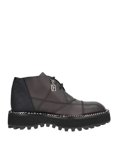 Dolce & Gabbana Man Ankle Boots Black Size 9 Leather
