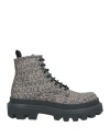 Dolce & Gabbana Man Ankle Boots Brown Size 8 Textile Fibers In Brown