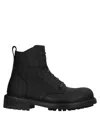 Dolce & Gabbana Black Lace Up Mid Calf Boots Men Shoes In Brown