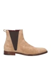 Dolce & Gabbana Man Ankle Boots Sand Size 10 Calfskin In Beige