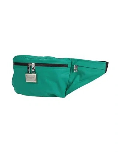 Dolce & Gabbana Man Belt Bag Green Size - Polyamide, Nylon, Calfskin