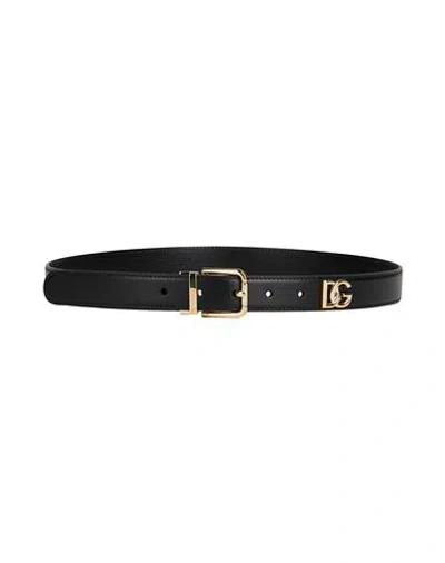 Dolce & Gabbana Man Belt Black Size 34 Calfskin
